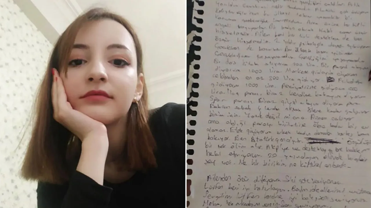 Genç kız mektup bırakıp intihar etti!